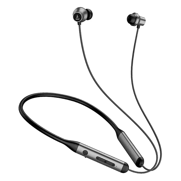 BOAT ROCKERZ 330 ANC (GUNMETAL BLACK) NECKBAND