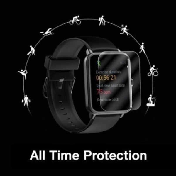 I THINK ENTERPRISES Edge To Edge Screen Guard for BD433:- TECHEL ID116 Fitness Band Tracker Watch with Activity Tracker Color Display 1.3 RT66 Smartwatch