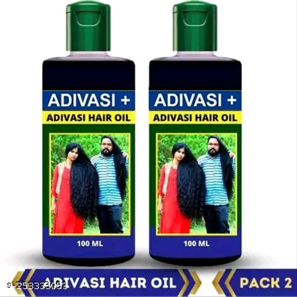 Adivasi + Hair Regrowth & Hair Fall Control Hair Oil 100ml Pack of 1 - 2