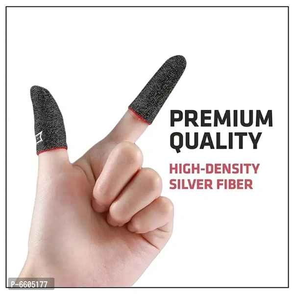 Premium Quality Breathable PUBG Mobile Gaming Finger Sleeves Pack of 3 (6 Sleeves)