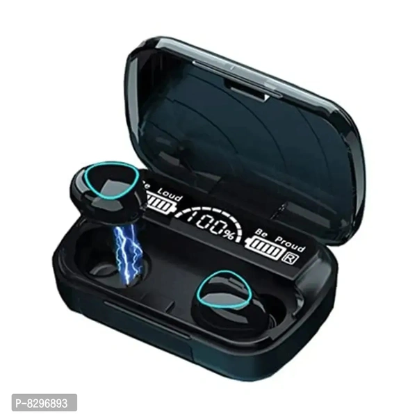 Shivaay Trading Co. M10 TWS 5.1 in-Ear 9D Mini Touch True Wireless Sports Binaural Earphones Bluetooth Headset with Emergency Power Bank Feature