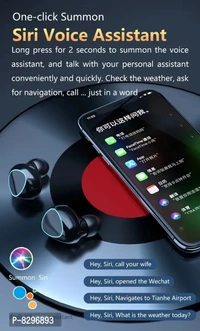 Shivaay Trading Co. M10 TWS 5.1 in-Ear 9D Mini Touch True Wireless Sports Binaural Earphones Bluetooth Headset with Emergency Power Bank Feature