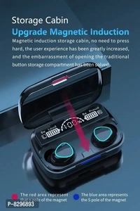Shivaay Trading Co. M10 TWS 5.1 in-Ear 9D Mini Touch True Wireless Sports Binaural Earphones Bluetooth Headset with Emergency Power Bank Feature