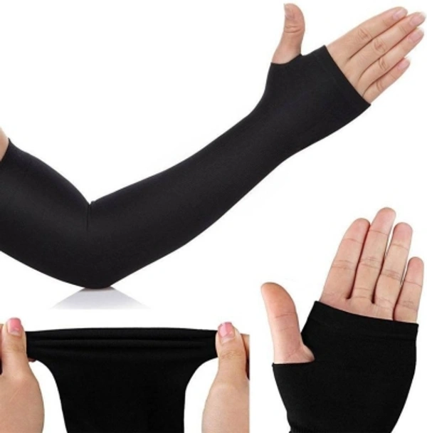 ShopGlobal Riding Sleeves Riding Gloves - Black