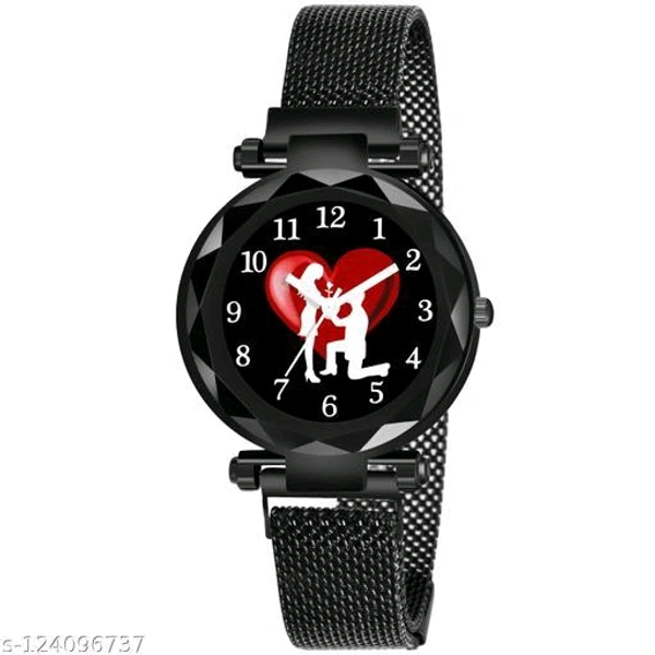 black propose megnet belt watch - Black, ₹ 10