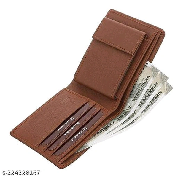 Genuine Leather Album Wallet for Men - 02 Currency Compartments | 04-06 Credit Card HolderName: Genuine Leather Album Wallet for Men - 02 Currency Compartments | - Brown