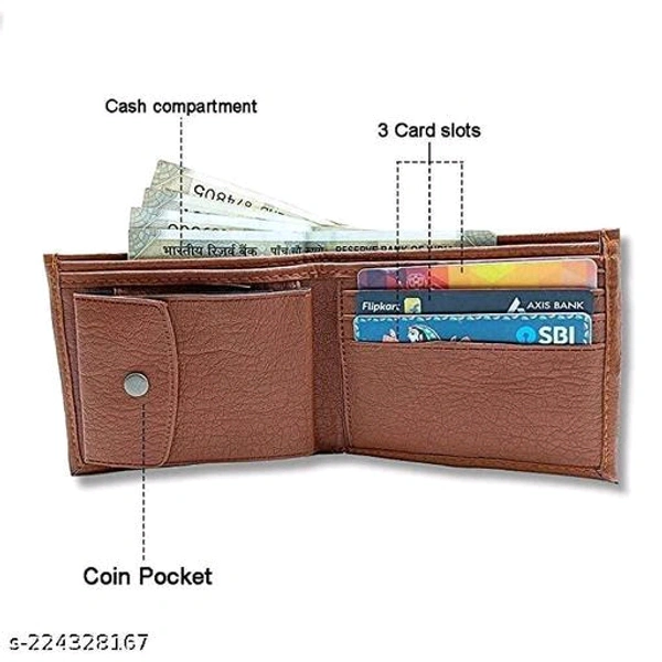Genuine Leather Album Wallet for Men - 02 Currency Compartments | 04-06 Credit Card HolderName: Genuine Leather Album Wallet for Men - 02 Currency Compartments | - Brown