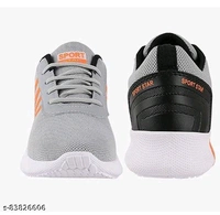 Orange Solid Cricket Shoes For Men - 6