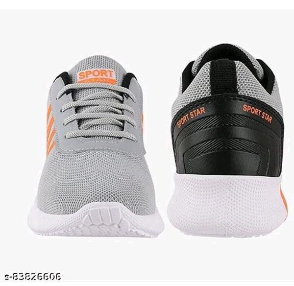 Orange Solid Cricket Shoes For Men - 6