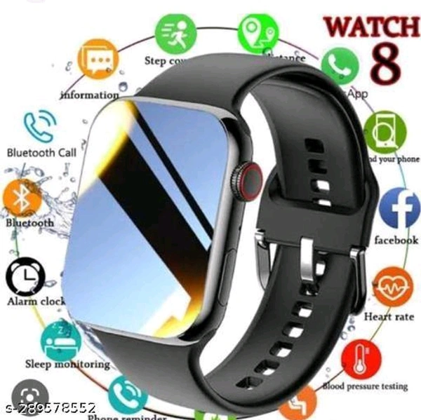 I8 Pro Max Touch Screen Bluetooth Smartwatch with Activity Tracker Compatible with All 3G/4G/5G Android & iOS 