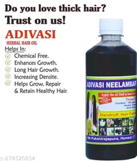 Adivasi Nilambari Herbal Hair Oil- 100 ml for Women and Men for Shiny Hair Long - Dandruff Control - Hair Loss Control - Long Hair - Hair Regrowth Hair Oil with Goodness of and Loki, Oil Hair ( 100 % Ayurvedic) (100ml) Pack 2