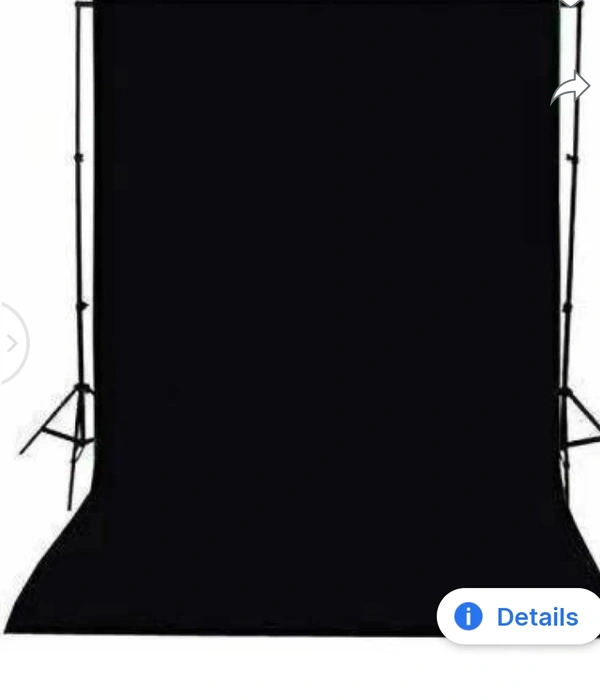 4x8FT BLACK Backdrop Photo Light Studio Photography Background ( Stand Not Included ) Reflector - Black