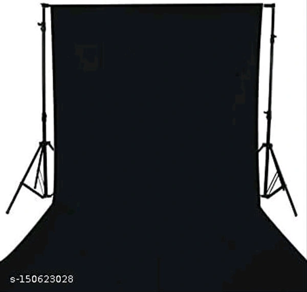 4x8FT BLACK Backdrop Photo Light Studio Photography Background ( Stand Not Included ) Reflector - Black
