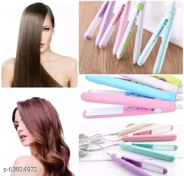 Mini Straightner Hair Straightener (Pink)