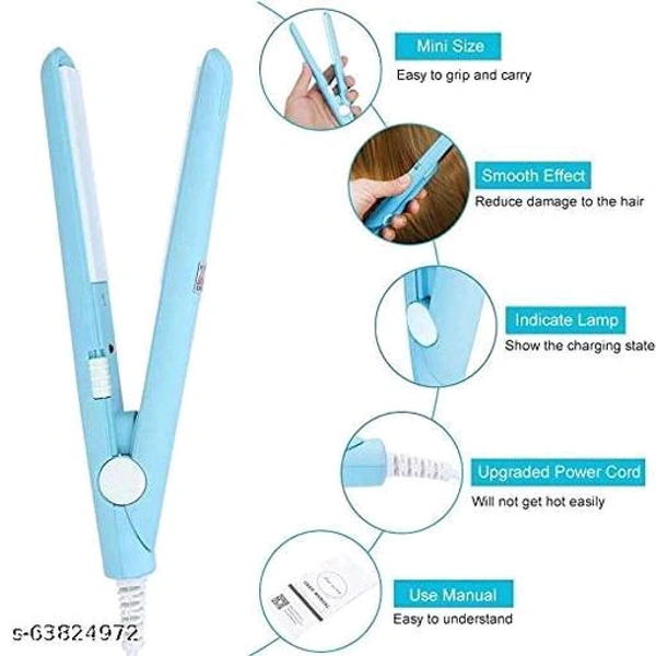 Mini Straightner Hair Straightener (Pink)