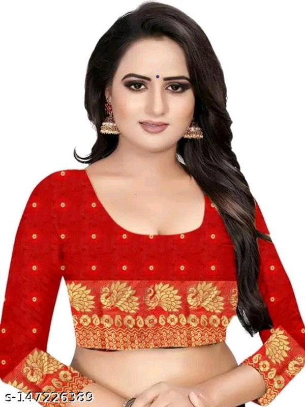 mor peckock women banarasi cotton silk sarees - Free Size