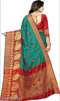 mor peckock women banarasi cotton silk sarees