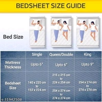 Printed Polycotton Double Bedsheet