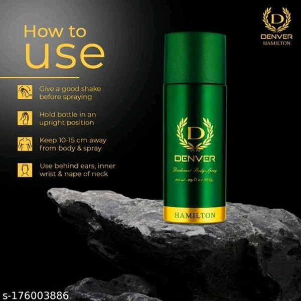 DENVER Hamilton Deodorant Spray - For Men (200 ml)