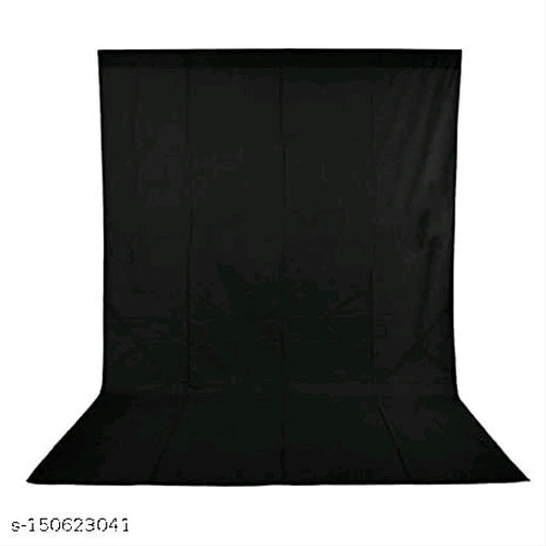 5x8FT black LYKERA Backdrop Photo Light Studio Photography Background ( Stand Not Included ) Reflector