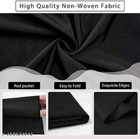 5x8FT black LYKERA Backdrop Photo Light Studio Photography Background ( Stand Not Included ) Reflector