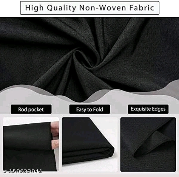 5x8FT black LYKERA Backdrop Photo Light Studio Photography Background ( Stand Not Included ) Reflector