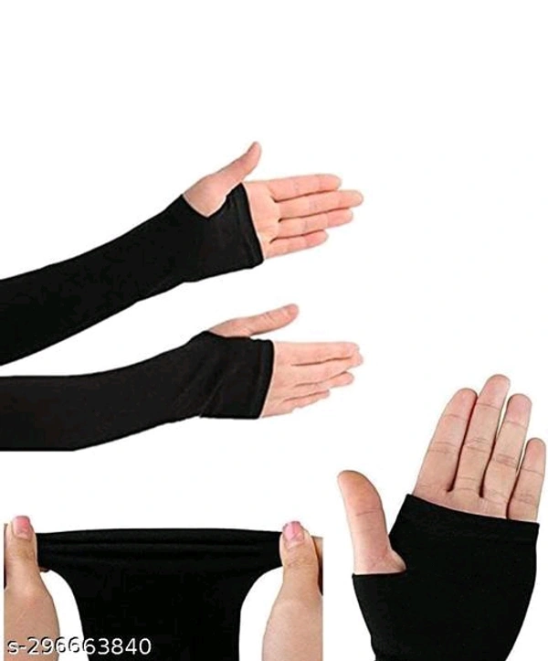 DREESYA Black Both Hand Sleeves