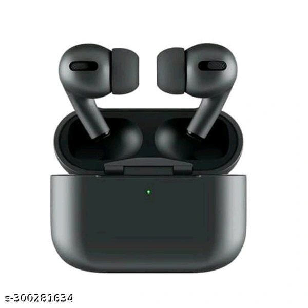  Airpods Pro With Wireless Charging Case Active noise cancellation enabled Bluetooth Headset (Black, True Wireless)
