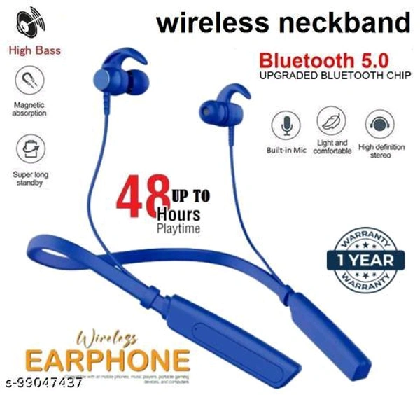 HUG PUPPY Best Sound Latest P47 With Mic & Upto 48 Hour Battery Backup Bluetooth Headset (Multicolor, On The Ear)
