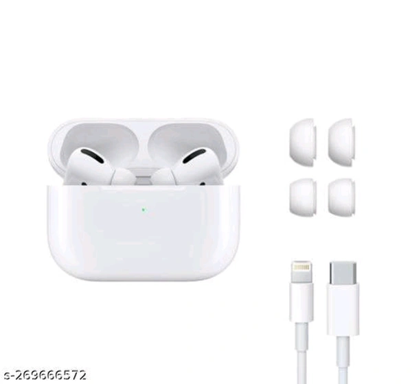 BT Wireless Earbuds Bluetooth Headphones with Charging Case Cancelling 3D Stereo Headsets Built in Mic in Earpods Earbuds AirdopesIPX5 Waterproof Air Buds for iPhone/Android/ AIRBUDS pro case Pro With Wireless Charging Case Active Cancellation Enabled Bluetooth Headset (WHITE, True Wireless)