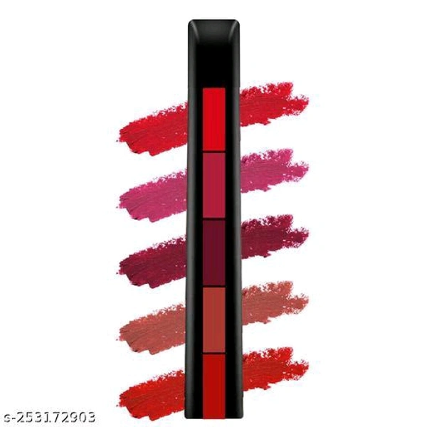  Jersy Girl 5 In 1 Matte Lipstick, Waterproof And Long Lasting,7.5GM