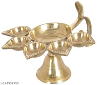 M.A Collections Brass Panch Aarti Lamp Pancharti Diya Oil Lamp Panch aarti Jyoti Puja Diya Stand Aarti Diya Temple Pooja Gifts Decor Diwali gift/ Diwali diya/ Best for DiwaliName: M.A Collections Brass Panch Aarti Lamp Pancharti Diya Oil Lamp Panch aarti Jyoti Puja Diya Stand Aarti Diya Temple Pooja Gifts Decor Diwali gift/ Diwali diya/ Best for Diwali - 🪙