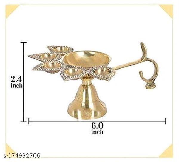 M.A Collections Brass Panch Aarti Lamp Pancharti Diya Oil Lamp Panch aarti Jyoti Puja Diya Stand Aarti Diya Temple Pooja Gifts Decor Diwali gift/ Diwali diya/ Best for DiwaliName: M.A Collections Brass Panch Aarti Lamp Pancharti Diya Oil Lamp Panch aarti Jyoti Puja Diya Stand Aarti Diya Temple Pooja Gifts Decor Diwali gift/ Diwali diya/ Best for Diwali - 🪙