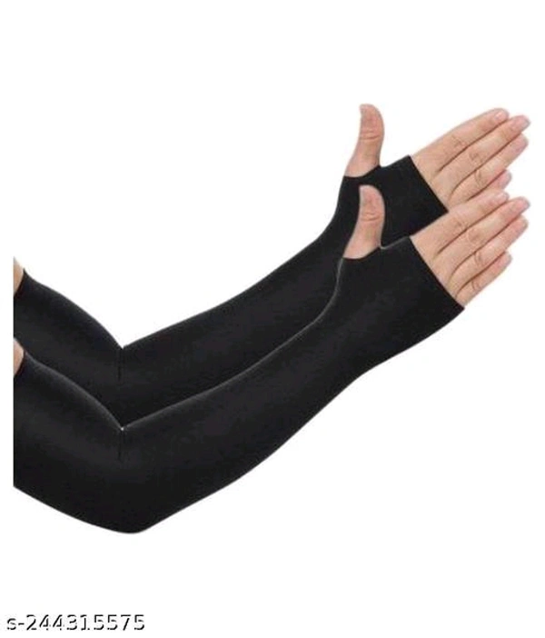 Men's and Women's Hand Cover Thumb hole Arm Sleeves Cold & Sun Protective Gloves Pack of 1 PairName: Men's and Women's Hand Cover Thumb hole Arm Sleeves Cold & Sun Protective Gloves Pack of 1 PairMaterial: Cotton - 🪙