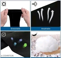 KANEEKSHI Unisex Cover One Pairs Arm Sleeve Glove With Thumb Hole, For Driving Riding/Sports & Outdoor Activities Skin Protection(Black Color) - 🪙