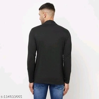 Glito Solid Full Sleeve Shrug For Men's - 🪙, XL