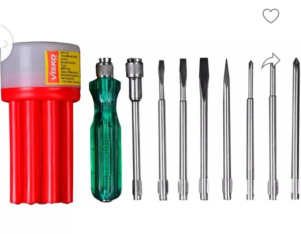 Plier And Screwdriver Set Blue Power & Hand Tool Kit 10 Tools - ₹199