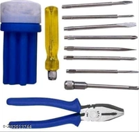 Plier And Screwdriver Set Blue Power & Hand Tool Kit 10 Tools - ₹199