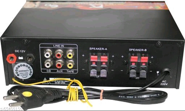 OPTIPLEX DJ REMIX 555 VERSION WITH BETTER SOUND QUALITY NEW SERIES DJ remix Amplifier Modify chasis Bluetooth Full Black Digital Stereo Amplifier BT/ USB//SD Card /FM /AUX 160 W AV Power Amplifier (Black) 160 W AV Power Amplifier (Black) 160 W AV Power Amplifier (Black)