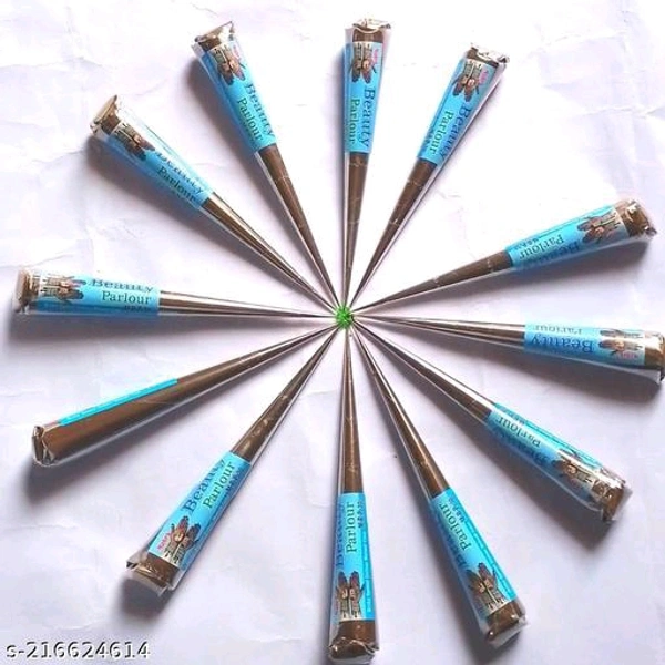 Mahek Beauty Parlour Natural Henna Mehandi Cone (1 Box 12 Pecs.) - 🪙
