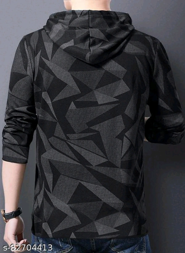 EyeBogler Men's Printed Hood Multicolor Tshirts - M