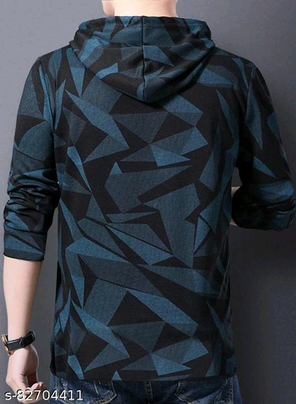 EyeBogler Men's Printed Hood Multicolor Tshirts - S, 🪙