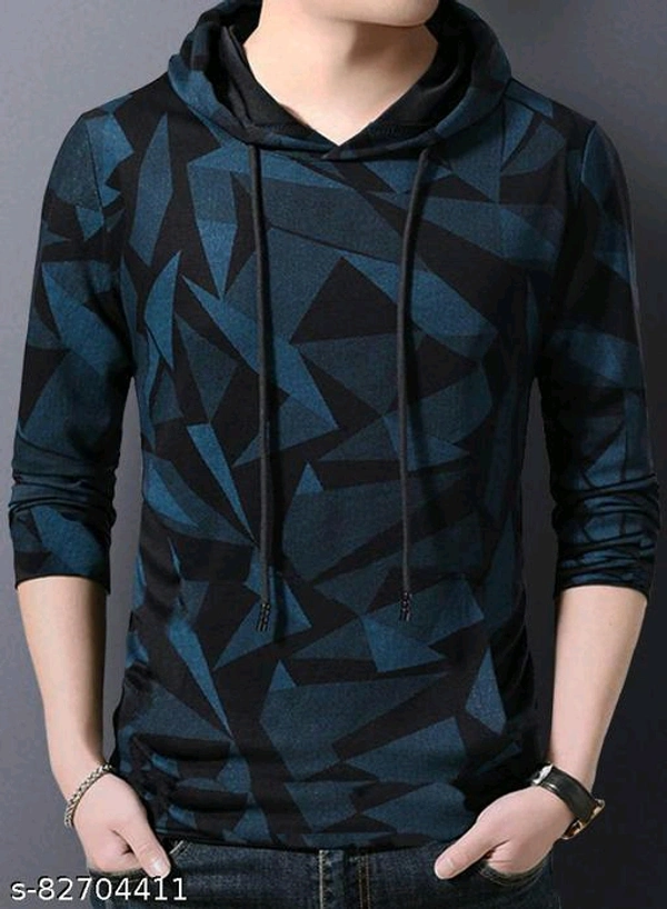  Color Block Men Round Neck Black T-ShirtFabric: Cotton - 🪙, M