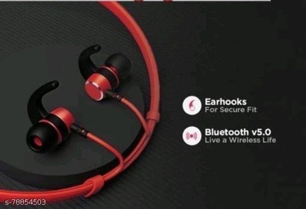 Wireless Bluetooth Neckband with mic Black in - 🪙