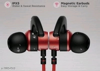 Wireless Bluetooth Neckband with mic Black in - 🪙