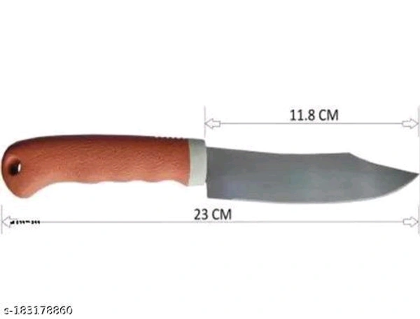 Stainless Steel Brown Knife with Cover - 🪙