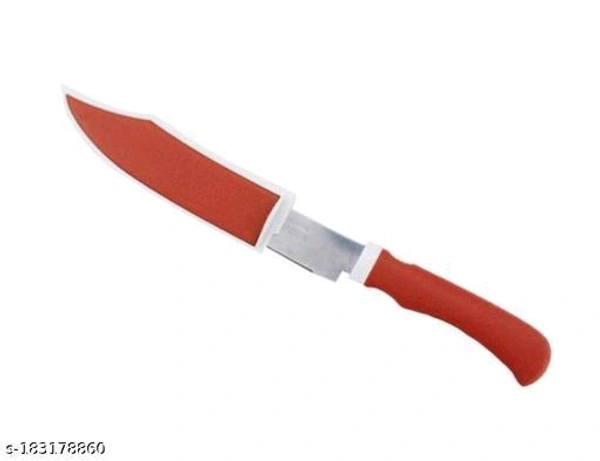 Stainless Steel Brown Knife with Cover - 🪙