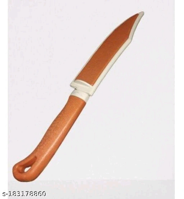 Stainless Steel Brown Knife with Cover - 🪙