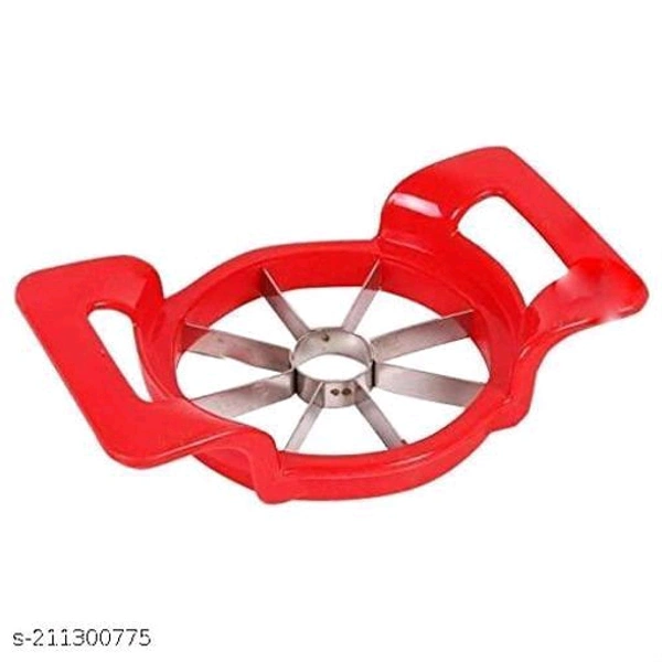 JV PRODUCT Plastic Apple Cutter Manual Fruit Slicer Divider with Handle for Kitchen - Pack of 1 - 🪙