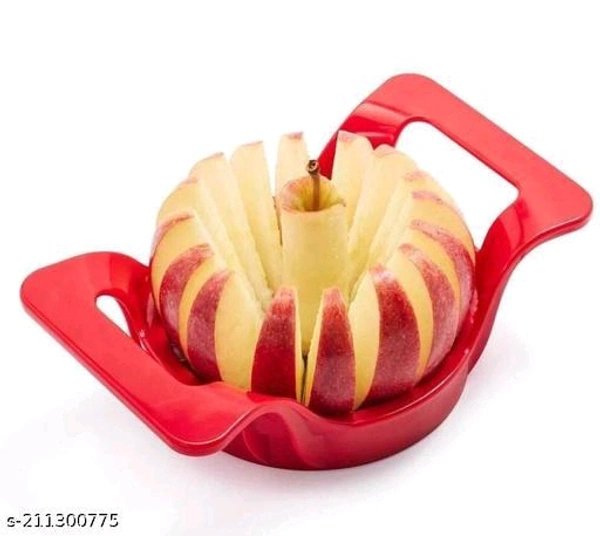 JV PRODUCT Plastic Apple Cutter Manual Fruit Slicer Divider with Handle for Kitchen - Pack of 1 - 🪙